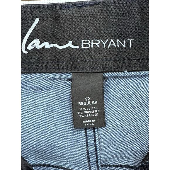 Lane Bryant Flare Dark Wash High Rise Jeans Size 22 Stretch 29” Inseam - Picture 6 of 16